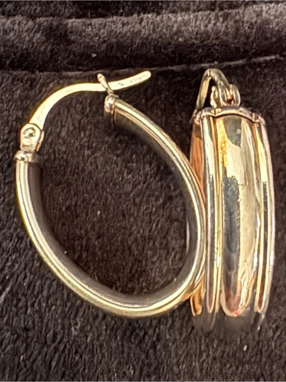 Silver-Tone Hoop Earrings with Polished Finish